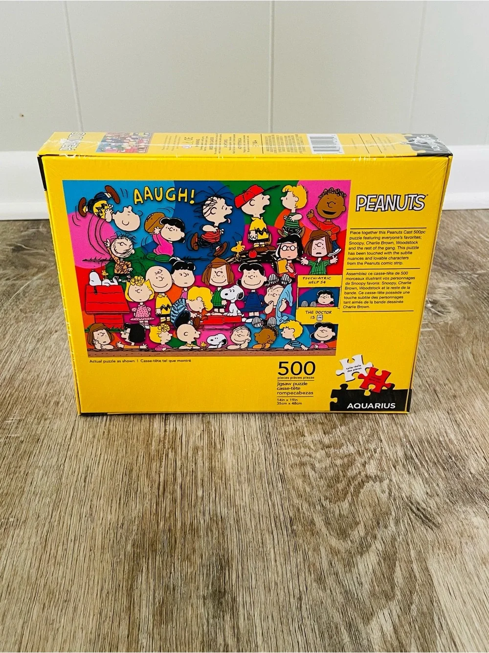 Peanuts Puzzle Yellow Blue Pink Red Multicolor 500pc by Aquarius